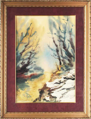 Шавлов Анатолий Федотович. Весенний ручей 